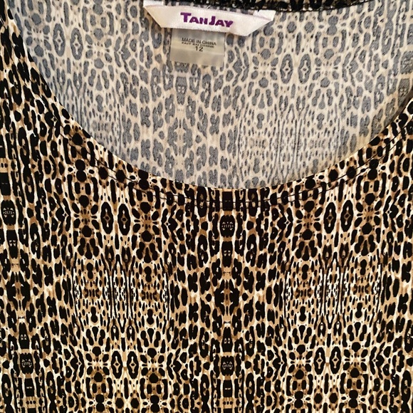 Knee length animal print dress - Picture 3 of 3